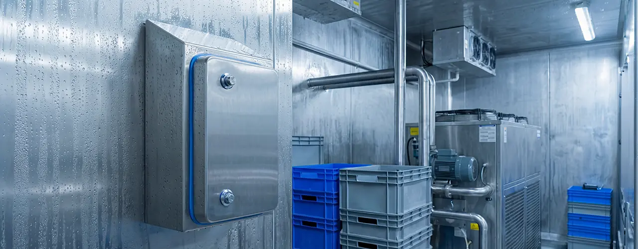 Hygienic IP69K Enclosures for a Food & Beverage Processing Line
