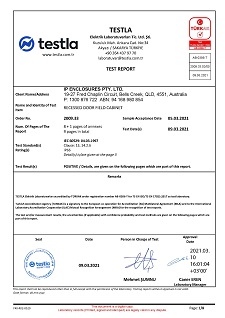 IP Enclosures Test Report - TS EN 60529 IP66 Field Cabinets
