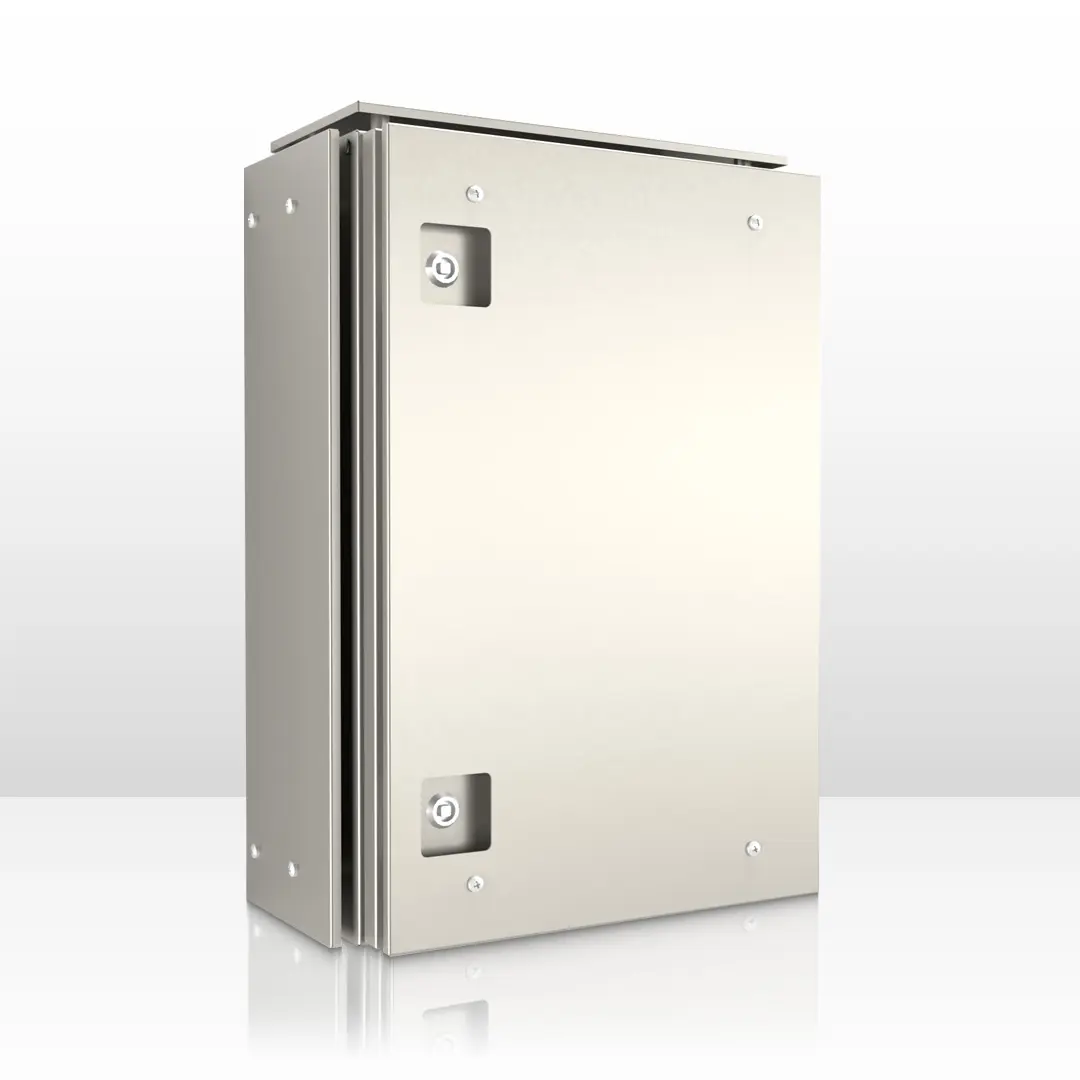 IP-SS604020SUN-Electrical-Enclosures-with-Sun-Shields IP-SS606030SUN-02 Stainless Steel Electrical Enclosures with Sun Shields