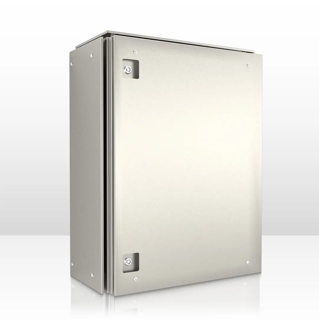 IP-SS806030SUN-Electrical-Enclosures-with-Sun-Shields IP-SS606030SUN-02 Stainless Steel Electrical Enclosures with Sun Shields