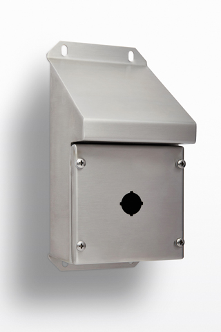 Push Button Enclosure with Sloped Roof